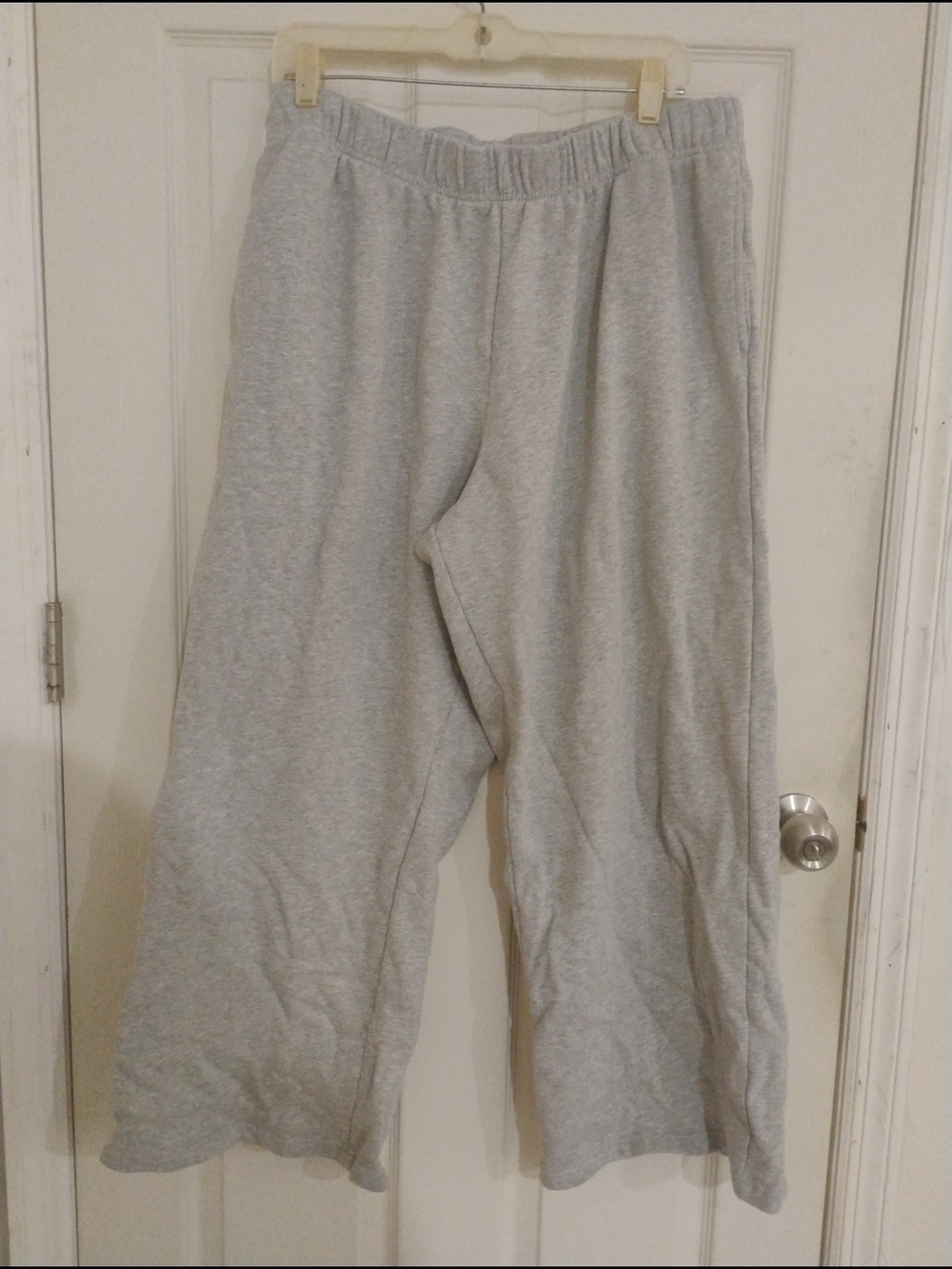 Forever 21 Light Gray Wide Leg Sweatpants